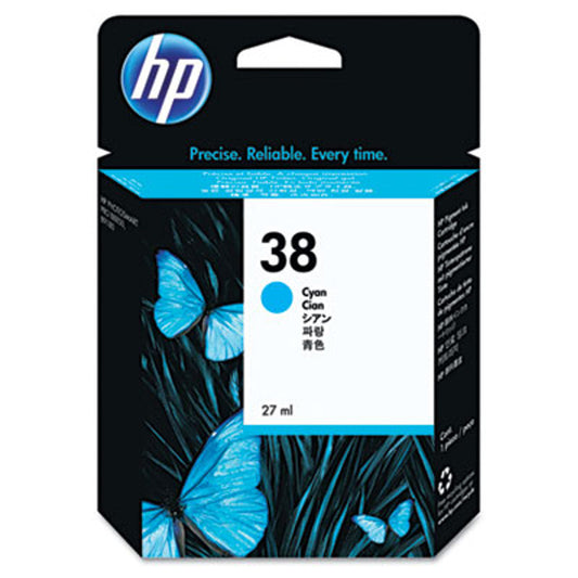 OEM HP 38 Cyan (C9415A) Ink Cartridge