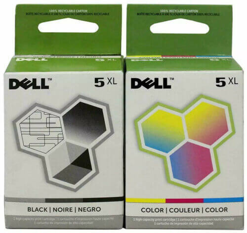 Original Dell M4640/M4646 (M4640 & M4646) High Yield Black & Color Ink Cartridge