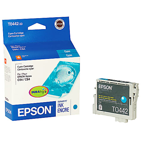 Original Epson 44 (T0442) Cyan Ink Cartridge