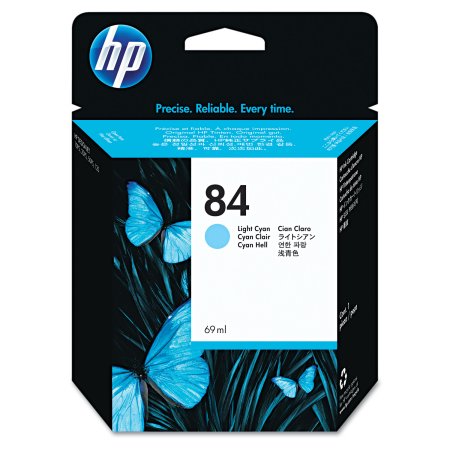 Original HP 84 Light Cyan (C5017A) Ink Cartridge.