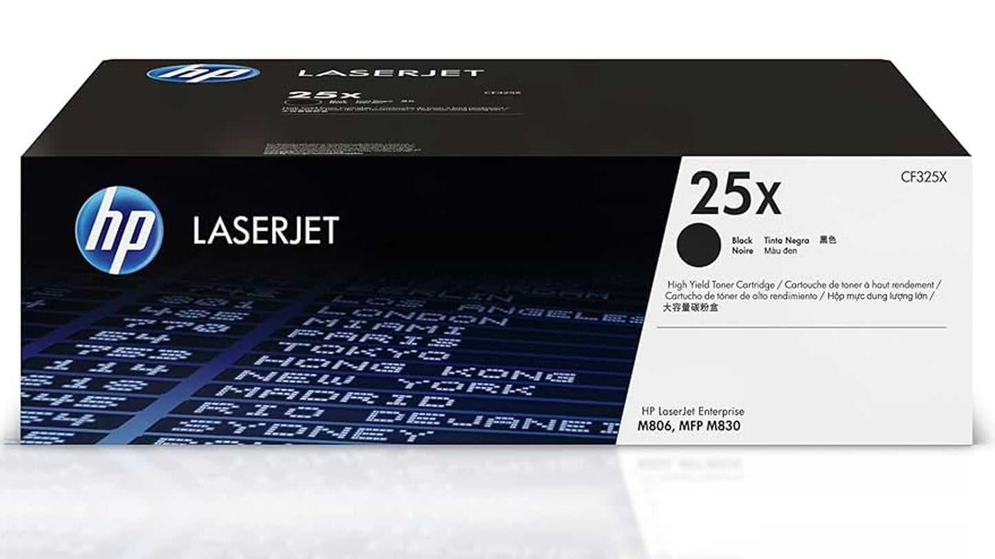 Genuine HP 25X High-Yield Black Toner Cartridge, CF325X
