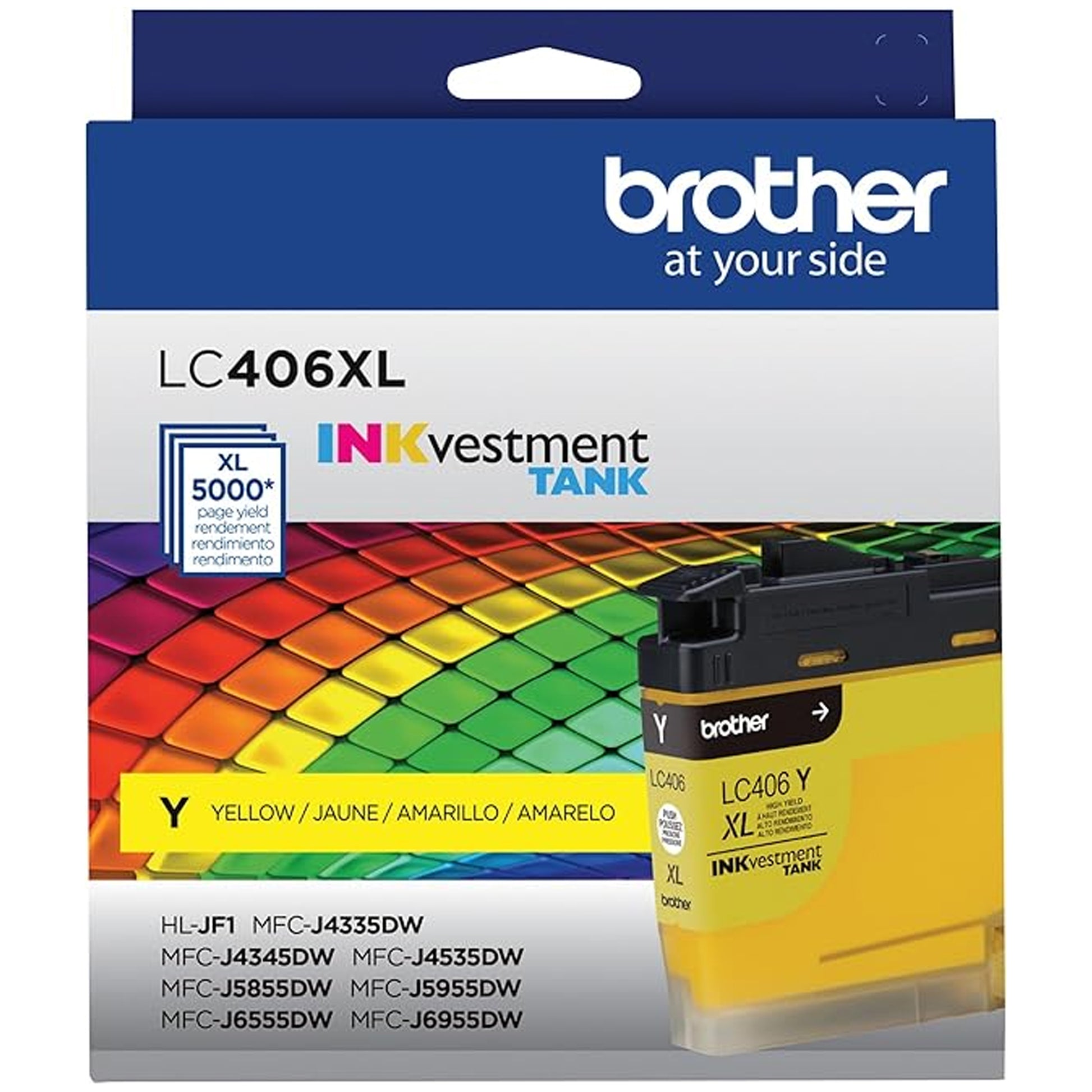 Original Brother LC406XL High Yield Yellow Ink Cartridge
