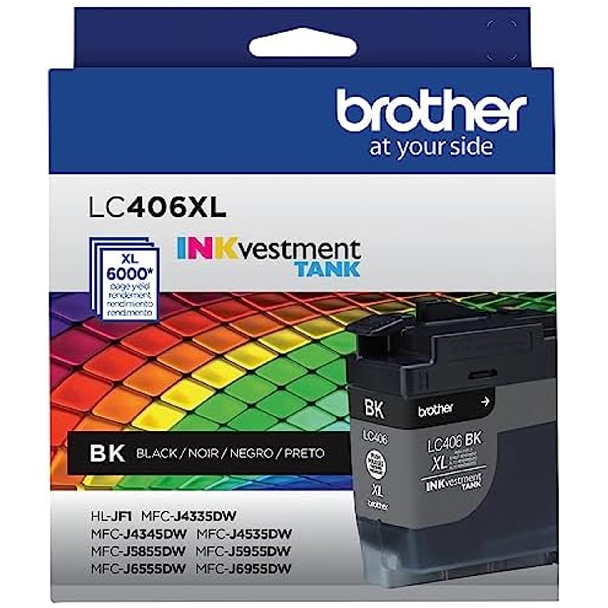 Original Brother LC406XL High Yield Black Ink Cartridge
