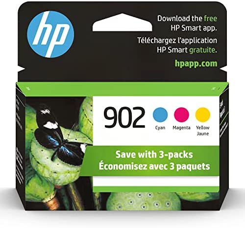 Original HP 902 Cyan, Magenta, Yellow Ink Cartridges