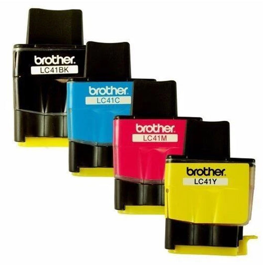 New Genuine Brother LC41 4PK Ink Cartridges
