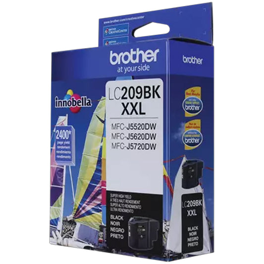 Original Brother LC209XXL Extra High Yield Black Ink Cartridge
