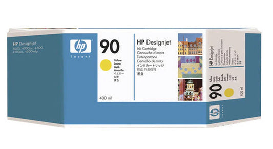 New HP 90 400-ml (C5065A) Yellow Ink Cartridge
