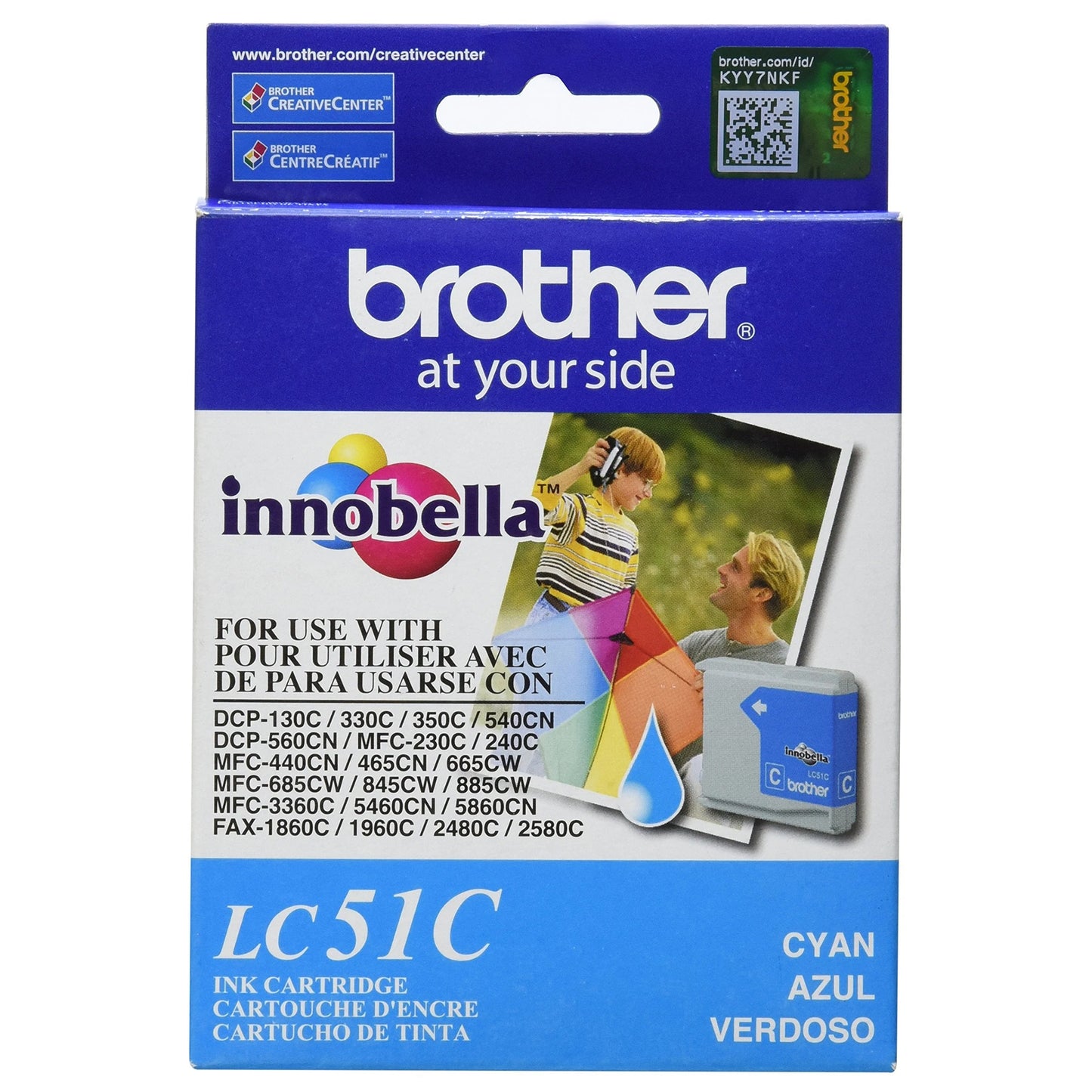 Brother LC51C Cyan Ink Cartridge
