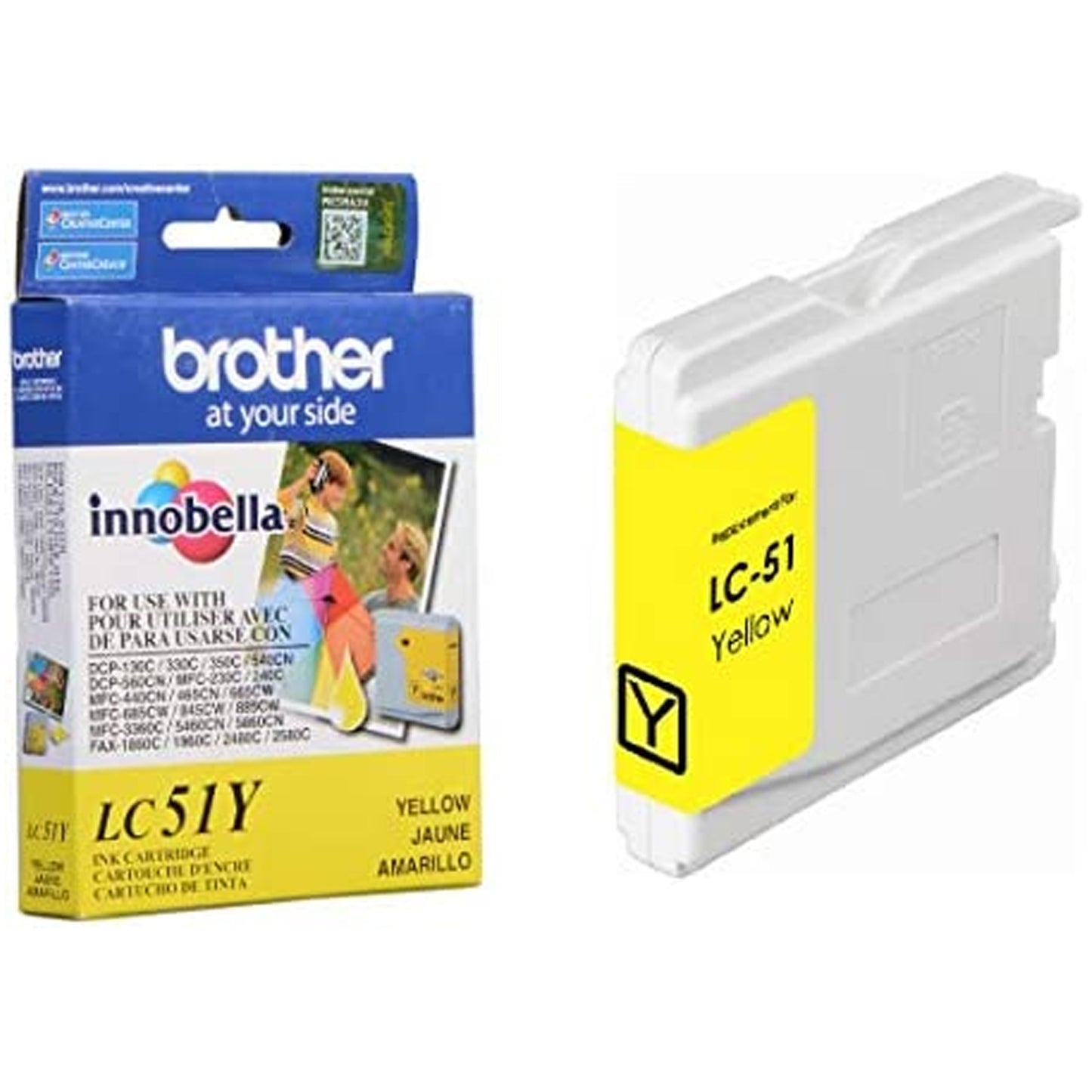 Brother LC51Y Yellow Ink Cartridge
