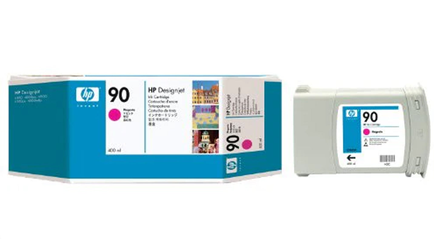 New HP 90 400-ml (C5063A)Magenta Ink Cartridge
