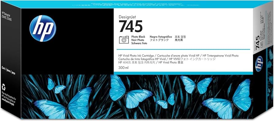 HP 745 300-ml DesignJet (F9K04A) Photo Black Ink Cartridge