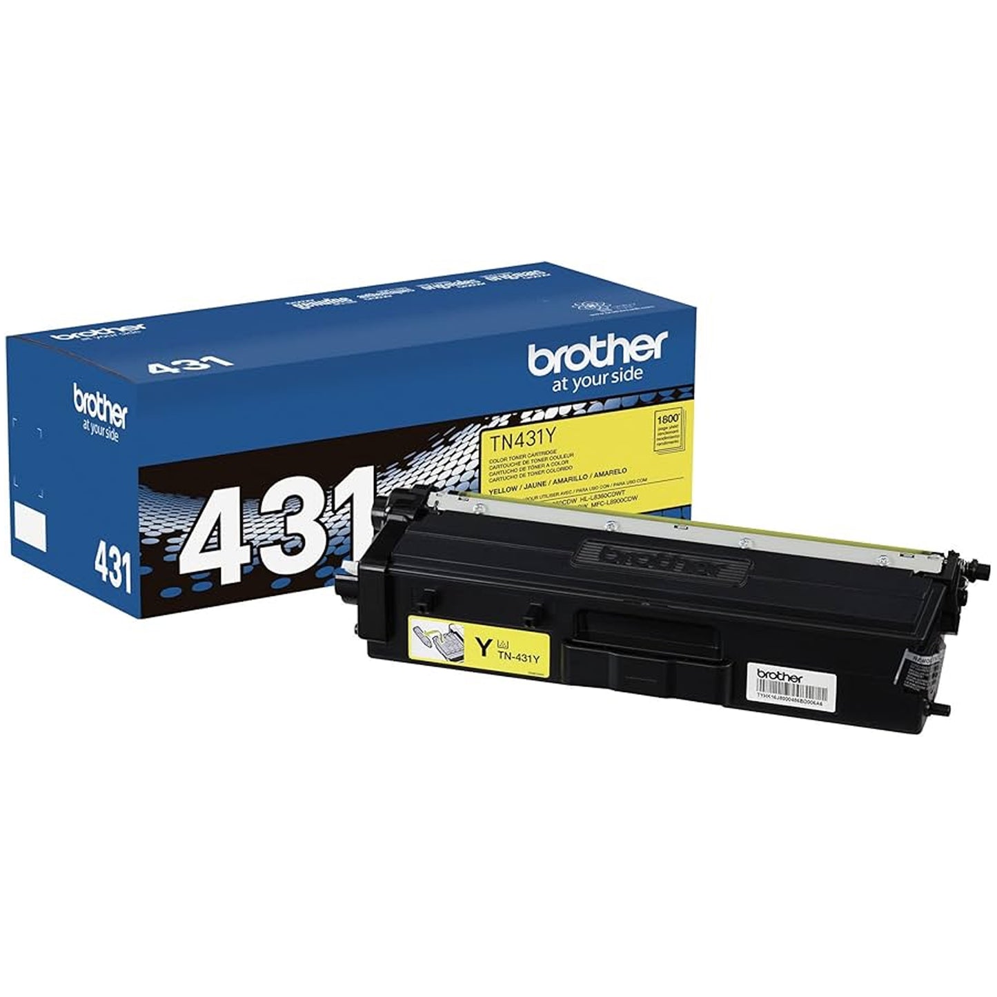 Brother TN431 Standard-Yield Yelow Toner Cartridge, TN431Y
