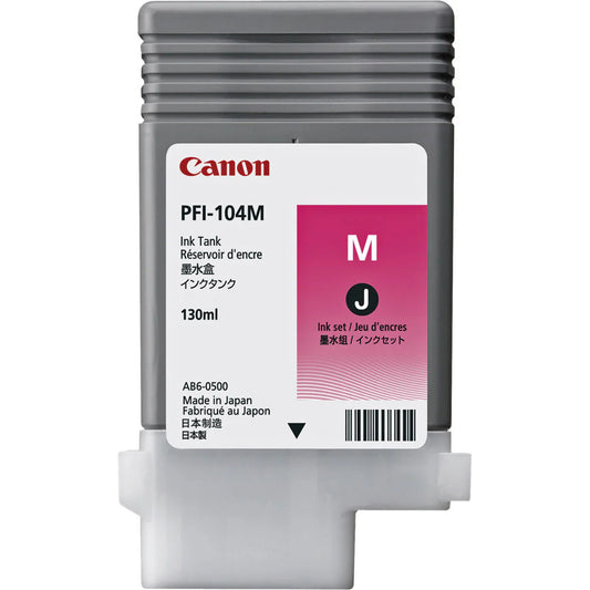 Original Canon PFI-104 Magenta Ink Cartridge 130ml Ink Tank