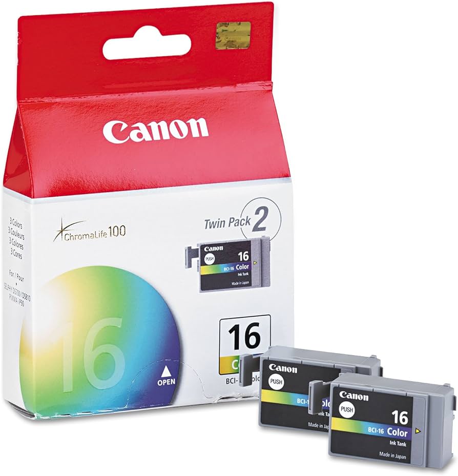 Original Canon BCI-16 Color Ink Cartridge-2 Pack