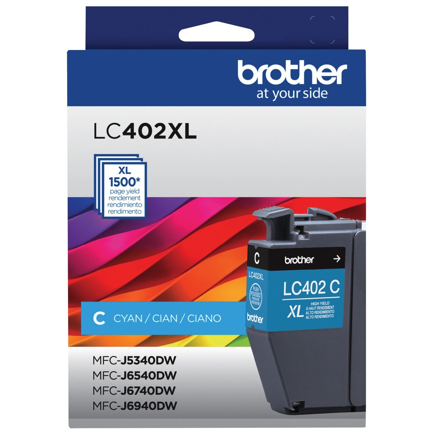 Genuine Brother LC402XLC High Yield Cyan Ink Cartridge