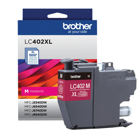 Genuine Brother LC402XLM High Yield Magenta Ink Cartridge