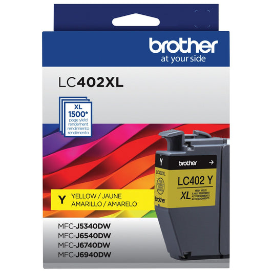 Genuine Brother LC402XLY High Yield Yellow Ink Cartridge