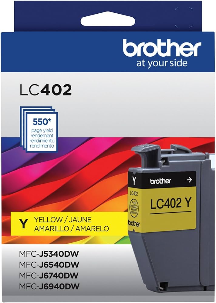 Original Brother LC402 (LC402Y) Standard Yield Yellow Ink Cartridge