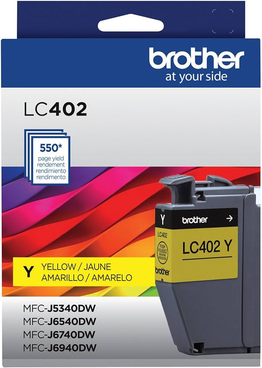 Original Brother LC402 (LC402Y) Standard Yield Yellow Ink Cartridge