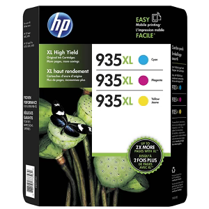 Original HP 935XL Cyan, Magenta, Yellow Ink Cartridges-3 Pack