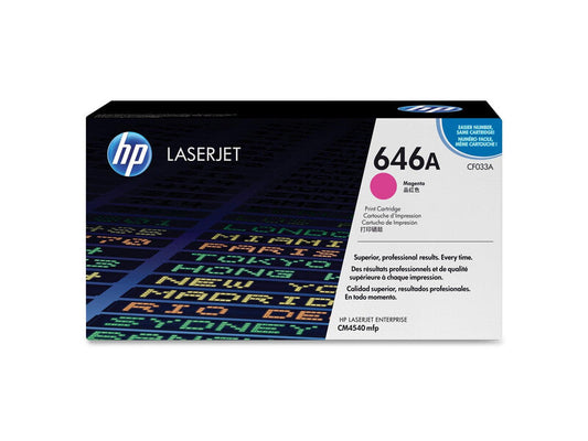 Genuine HP 646A Standard-Yield Magenta Toner Cartridge, CF033A