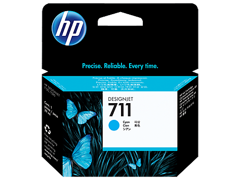 Original HP 711 29-ml (CZ130A) Cyan DesignJet Ink Cartridge