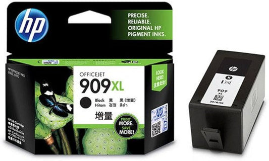 Genuine HP 909XL High-Yield Black OfficeJet Ink Cartridge, T6M21AA