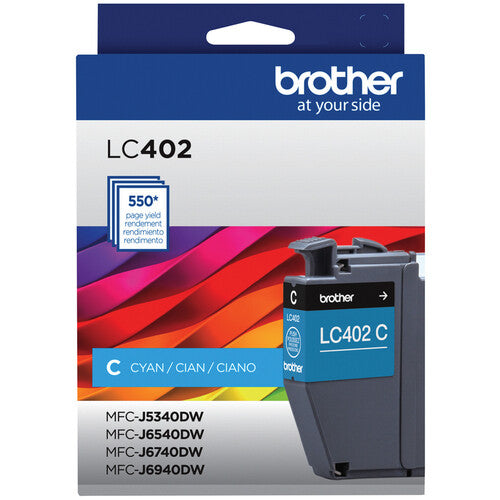 Original Brother LC402 (LC402C) Standard Yield Cyan Ink Cartridge