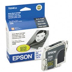 New Genuine Epson 34 (T0348) Matte Black Ink Cartridge